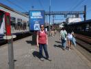 Sabine in der Station Lier (27. Mai)