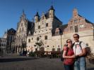 Sabine und ich am Grote Markt in Mechelen (27. Mai)