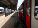 Sabine in der Station Mechelen (28. Mai)