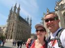 Sabine und ich beim Stadhuis in Leuven (28. Mai)