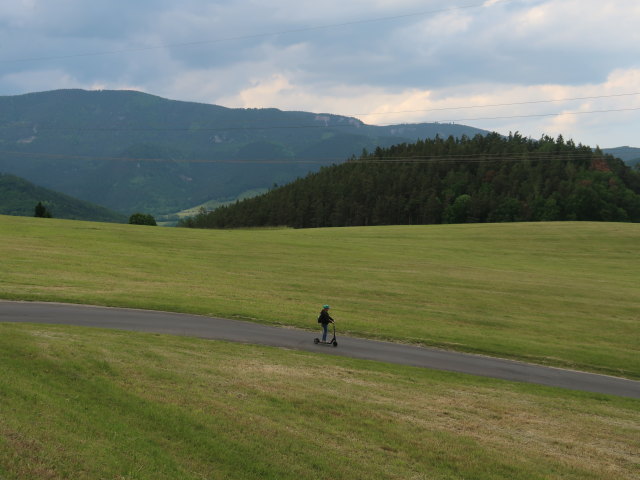 Sabine zwischen Bahnhof Eichberg und Schloss Gloggnitz