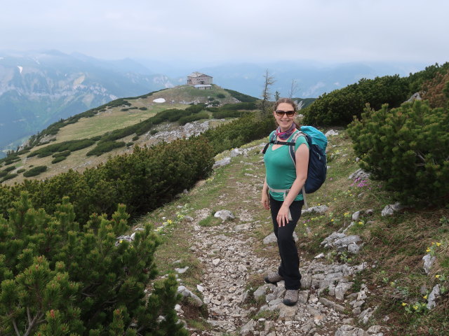 Sabine zwischen Klobent&ouml;rl und Jahnkreuz