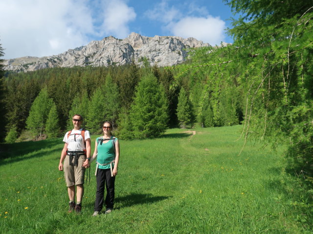 Ich und Sabine zwischen Jahnhütte und Kerngraben