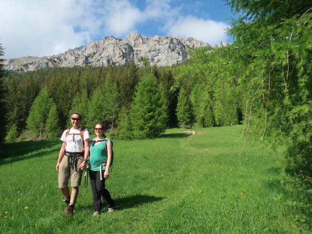 Ich und Sabine zwischen Jahnh&uuml;tte und Kerngraben