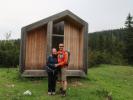 Sabine und ich bei der Wolfgang-Dirnbacher-Hütte, 1.477 m