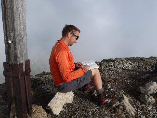 Ich auf der Hochkünzelspitze, 2.397 m (11. Juni)