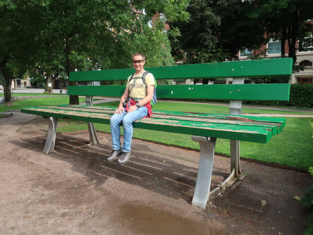 Ich im Henry Allards Park in Örebro (19. Juni)