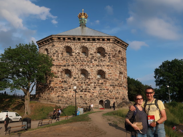 Sabine und ich bei der Skansen Kronan in Göteborg (19. Juni)