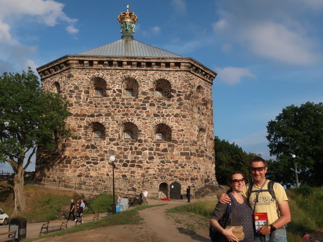 Sabine und ich bei der Skansen Kronan in Göteborg (19. Juni)