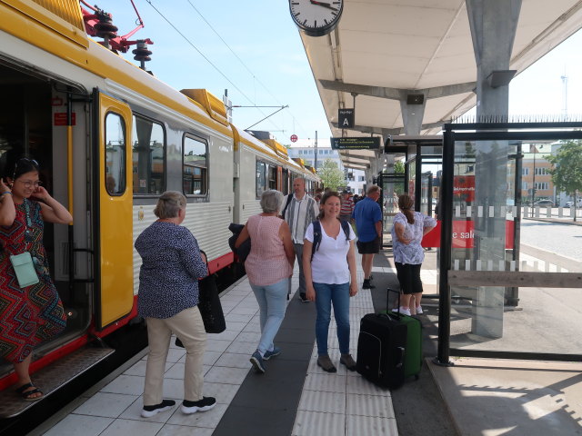 Sabine in der Karlskrona Station (22. Juni)