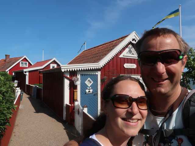 Sabine und ich auf Brändaholm in Karlskrona (22. Juni)