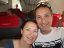 Sabine und ich im OS 315 am Flughafen Wien-Schwechat, 179 m (16. Juni)