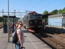 Sabine in der Märsta Station (17. Juni)