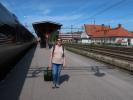 Sabine in der Sundsvall Centralstation (18. Juni)