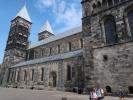 Sabine und ich bei der Domkyrka in Lund (21. Juni)