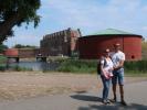 Sabine und ich beim Malmöhus Slott in Malmö (21. Juni)