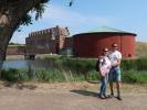 Sabine und ich beim Malmöhus Slott in Malmö (21. Juni)