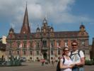 Sabine und ich beim Rådhus in Malmö (21. Juni)