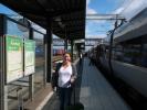 Sabine in der Älmhult Station (22. Juni)