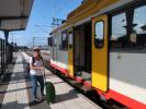 Sabine in der Karlskrona Station (22. Juni)