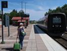 Sabine in der Vimmerby Station (23. Juni)