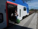 Sabine in der Linköping Centralstation (23. Juni)