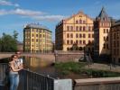 Sabine und ich bei der Bergsbron in Norrköping (23. Juni)