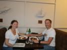 Sabine und ich im Restaurant Ardbeg Embassy in Stockholm (24. Juni)