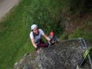 Klettersteig 'Burg Heinfels': Ursa und Werner im Familienklettersteig