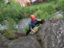 Klettersteig 'Burg Heinfels': Werner in der Schlusswand