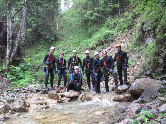 Dominic, Sonja, Josef, Kimberly, Frank, Anna, Maximilian und ich