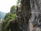 Draublick-Klettersteig: Maximilian nach der Seilbrücke