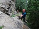 Danielsberg-Klettersteig: Sonja und Werner am Zustiegs-Klettersteig