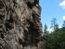 Danielsberg-Klettersteig: Sonja, Josef, Ursa und Werner im Einstieg