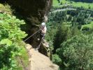 Danielsberg-Klettersteig: Ursa im Spreizschritt