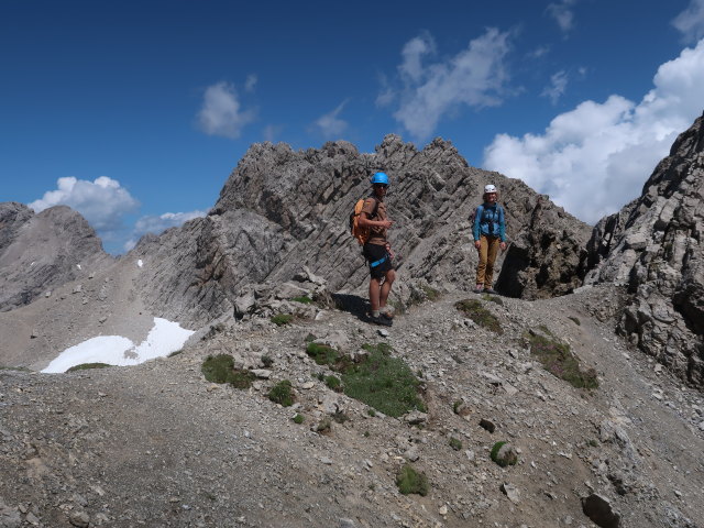 Arian und Viktoria zwischen Simonskopf und Karlsbader Hütte