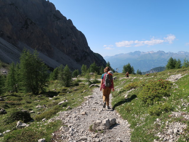 Viktoria und Arian zwischen Karlsbader Hütte und Marcherstein