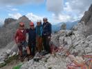 Ich, Werner, Victoria und Ursa am Torre Wundt, 2.517 m