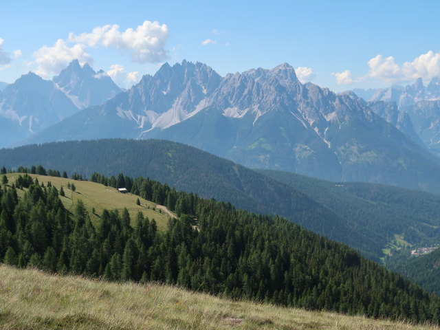 Sextener Dolomiten vom Toblacher Höhenweg aus