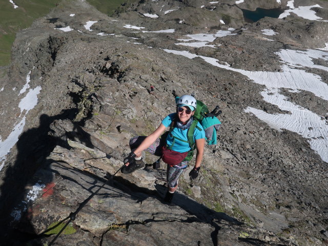 Ursa am Kristallwand-Klettersteig (15. Juli)