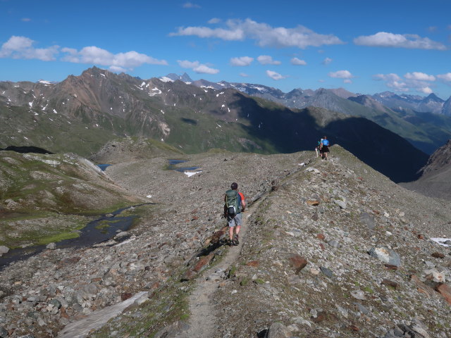 Christian zwischen Kristallwand-Klettersteig und Badener Hütte (15. Juli)