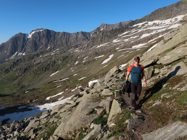 Christian am Venediger Höhenweg zwischen Badener Hütte und Löbbentörl (16. Juli)