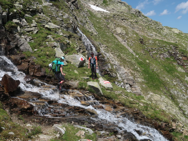 Ursa und Christian am Wildenkogelweg in der Seewand (16. Juli)