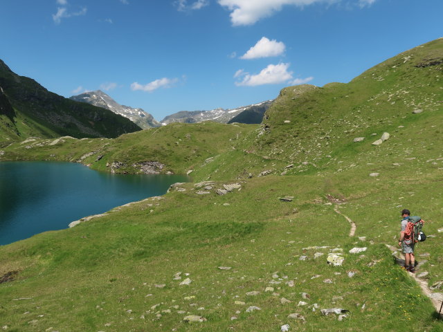 Christian am Wildenkogelweg zwischen Löbbenbach und Löbbensee (16. Juli)