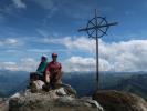 Ursa und ich am Vorderen Sajatkopf, 2.915 m (14. Juli)