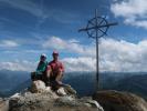 Ursa und ich am Vorderen Sajatkopf, 2.915 m (14. Juli)