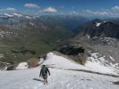 Christian zwischen Kristallwand und Kristallwand-Klettersteig (15. Juli)