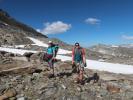 Ursa und Christian zwischen Kristallwand-Klettersteig und Badener Hütte (15. Juli)