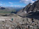 Ursa und Christian zwischen Kristallwand-Klettersteig und Badener Hütte (15. Juli)