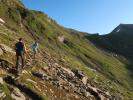 Christian und Ursa am Venediger Höhenweg zwischen Badener Hütte und Löbbentörl (16. Juli)